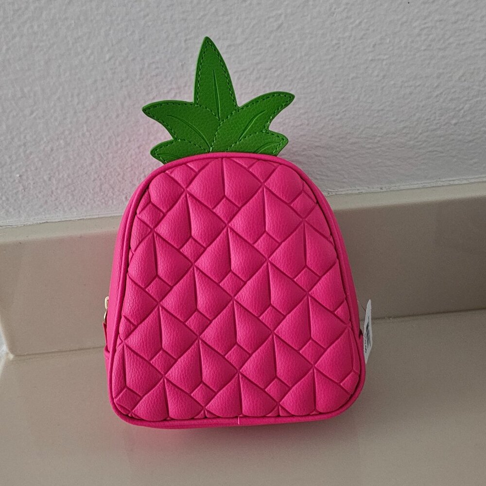 Bath and Body Works pink pineapple makeup bag